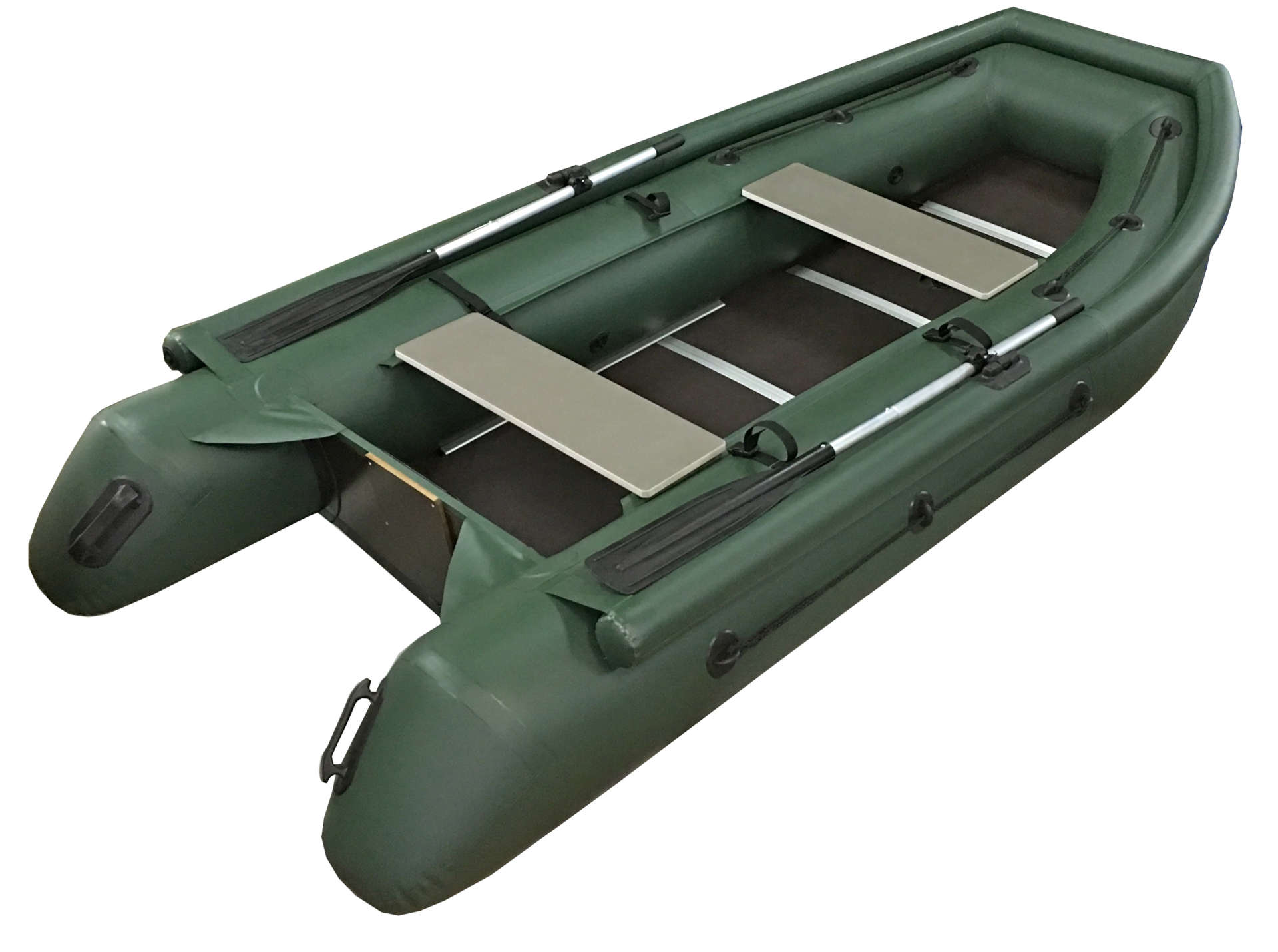 Надувная моторная лодка Камыш 3200 с фальшбортом (складная слань + надувной киль). Стандартная серия