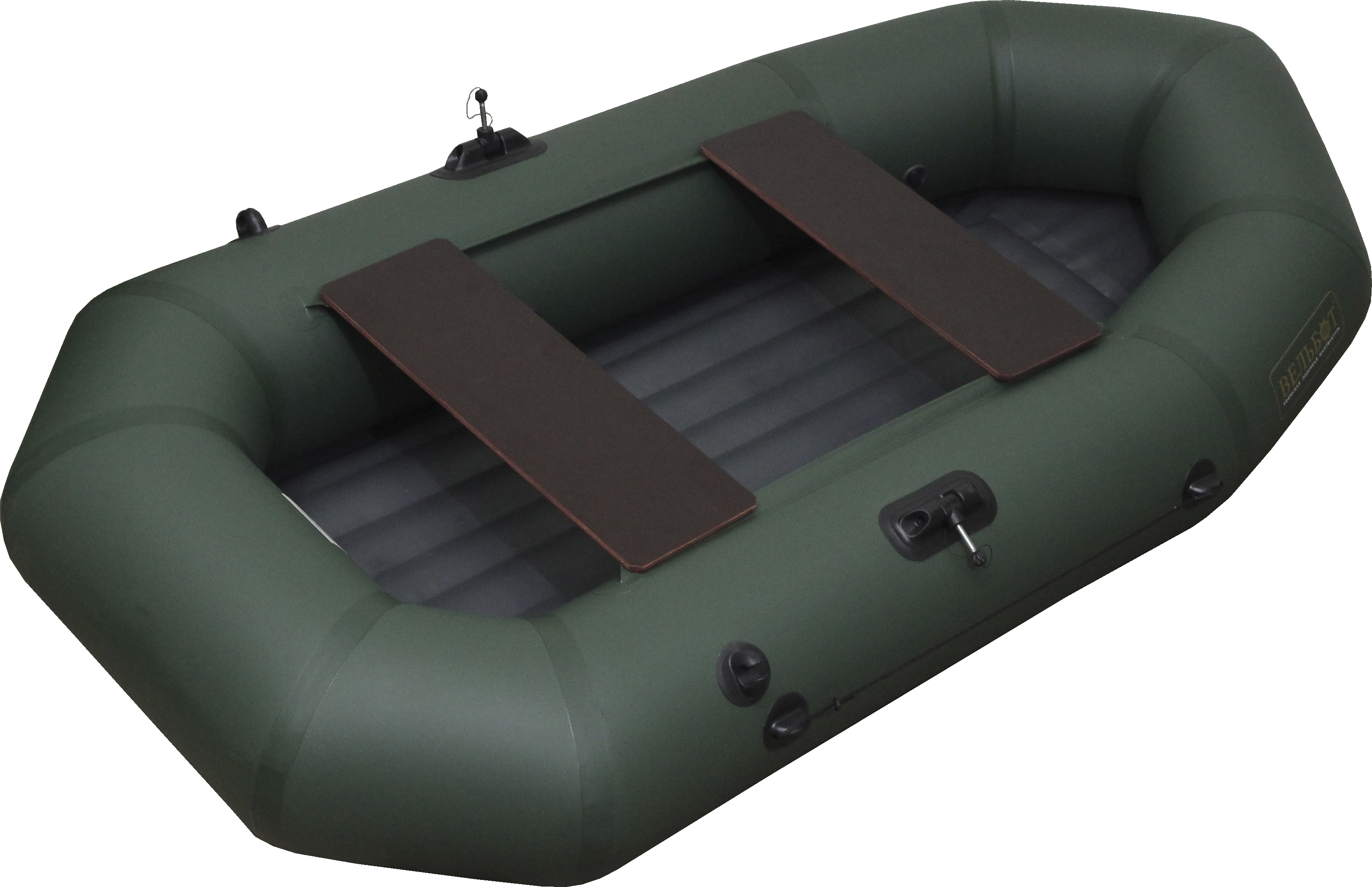 Гребная лодка ВУД 2Д с надувным дном
